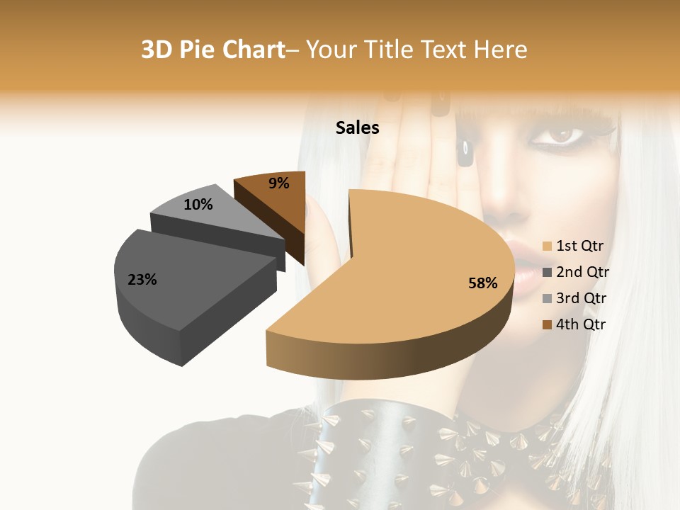 Portrait Fringe Hairstyle PowerPoint Template