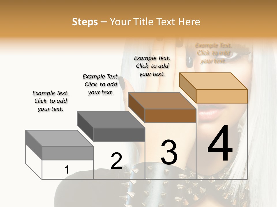 Portrait Fringe Hairstyle PowerPoint Template