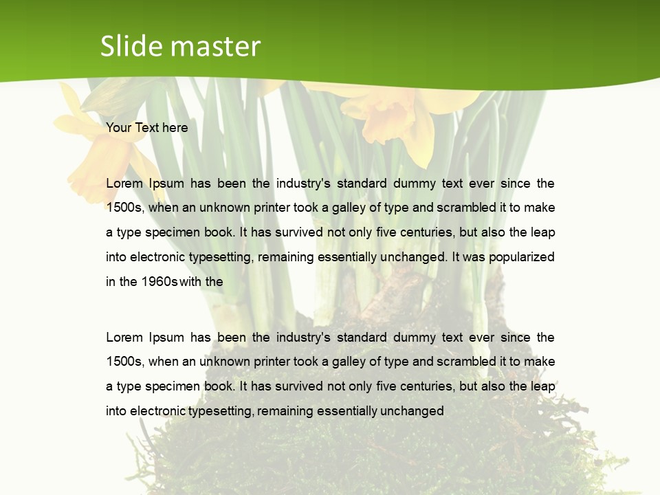 Flower Freshness Colorful PowerPoint Template