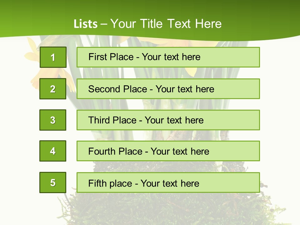 Flower Freshness Colorful PowerPoint Template