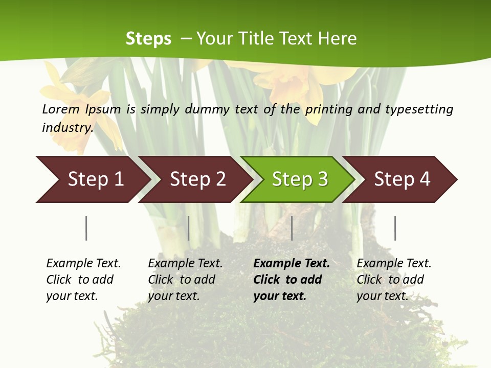 Flower Freshness Colorful PowerPoint Template