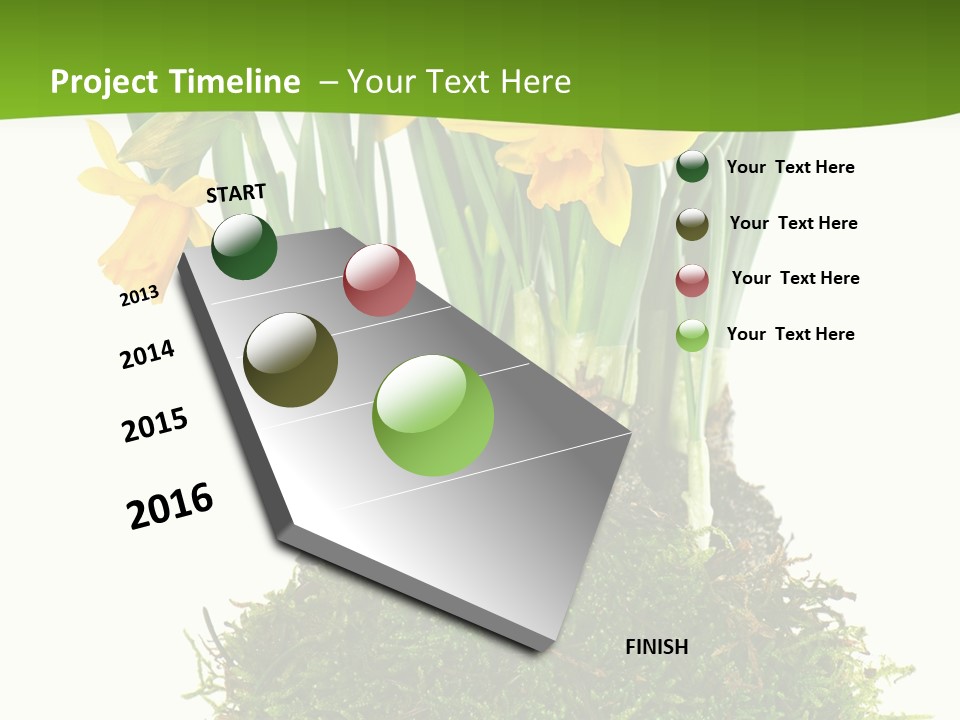 Flower Freshness Colorful PowerPoint Template