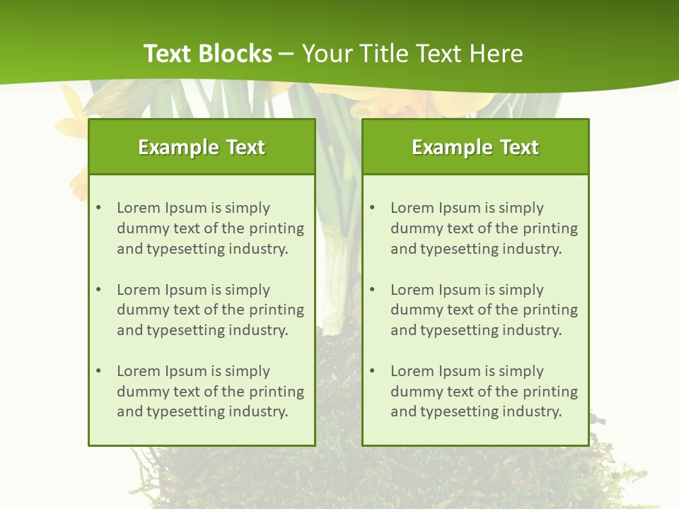 Flower Freshness Colorful PowerPoint Template