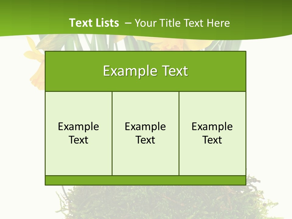 Flower Freshness Colorful PowerPoint Template