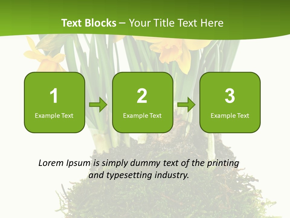 Flower Freshness Colorful PowerPoint Template