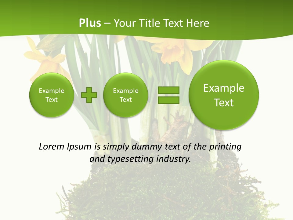 Flower Freshness Colorful PowerPoint Template