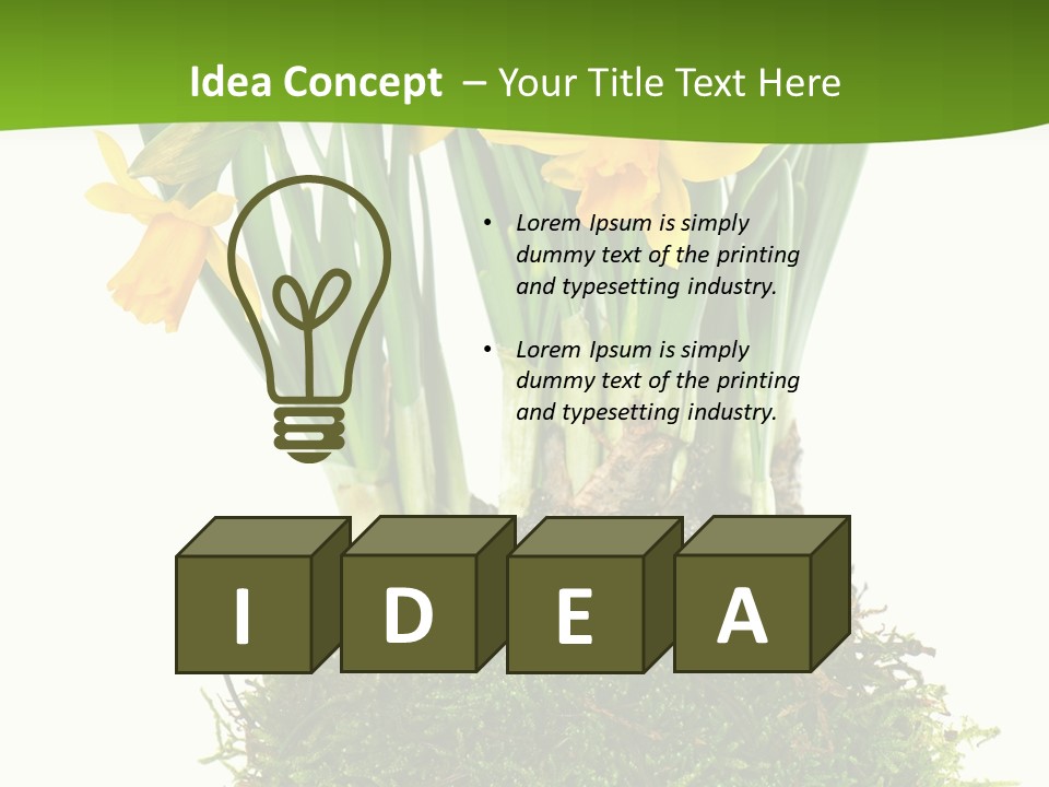 Flower Freshness Colorful PowerPoint Template