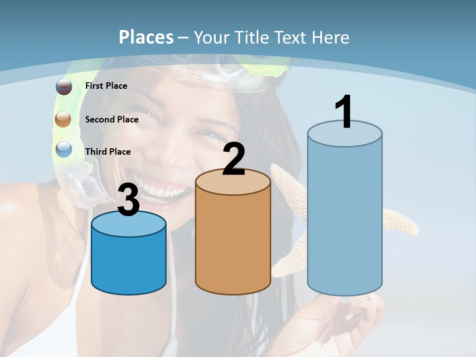 Swimmer Sign Water PowerPoint Template