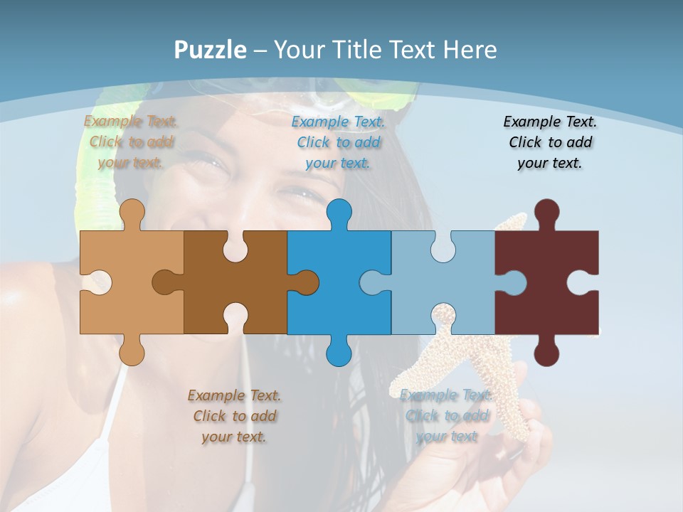 Swimmer Sign Water PowerPoint Template