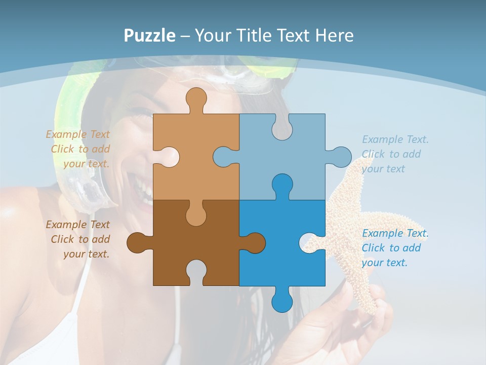 Swimmer Sign Water PowerPoint Template