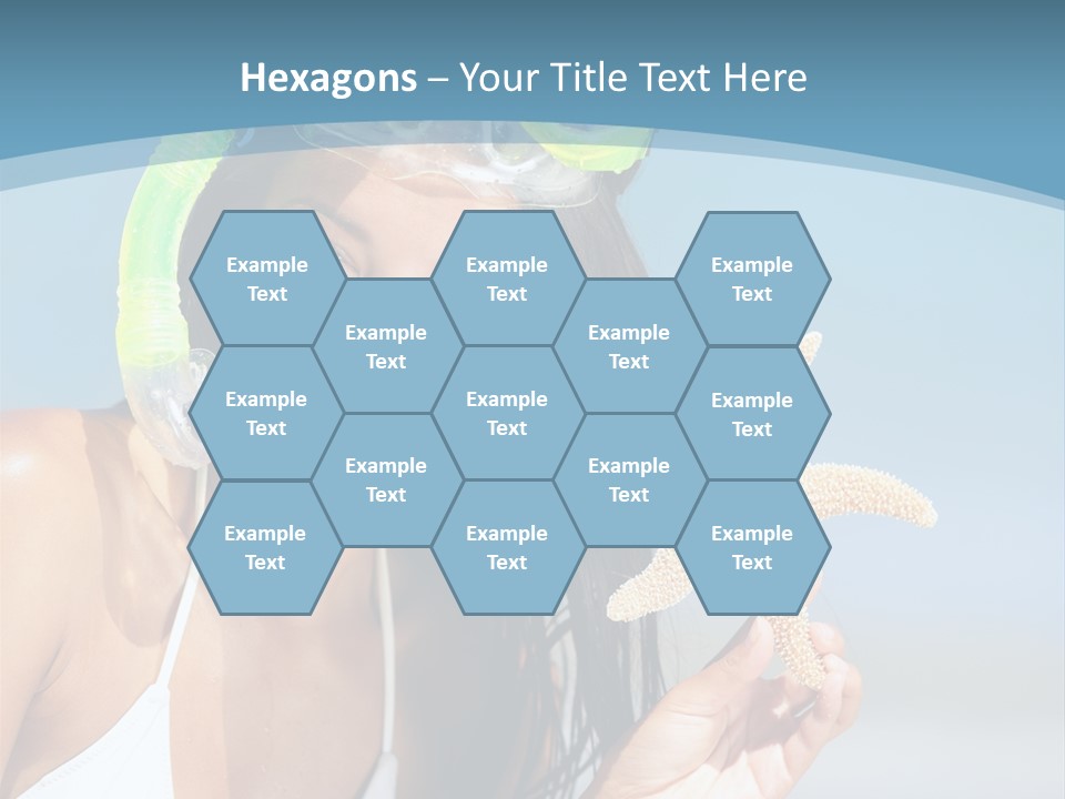 Swimmer Sign Water PowerPoint Template