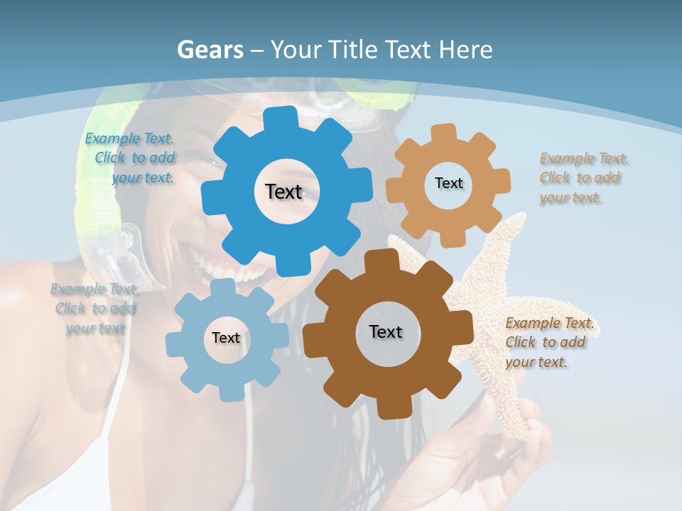 Swimmer Sign Water PowerPoint Template