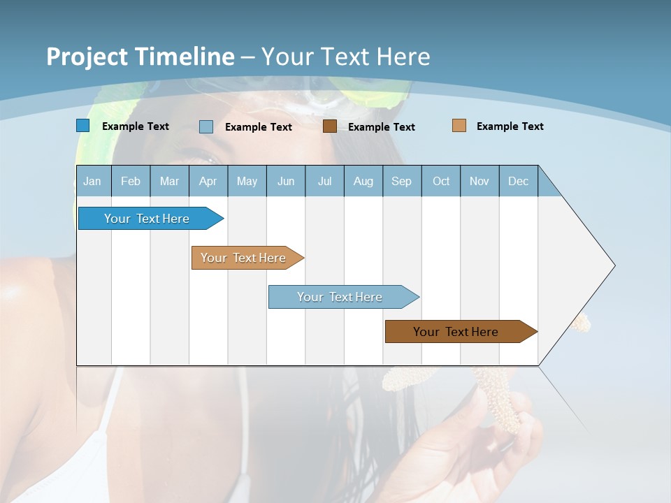 Swimmer Sign Water PowerPoint Template