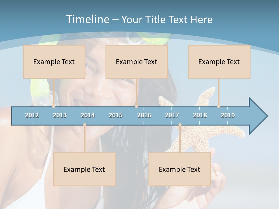 Swimmer Sign Water PowerPoint Template