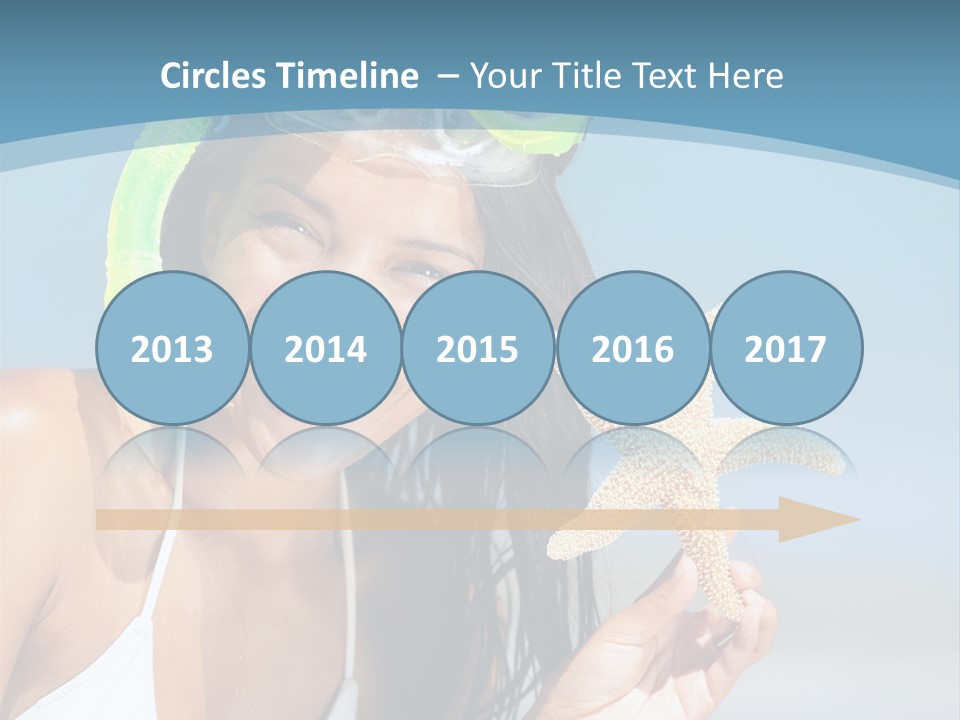 Swimmer Sign Water PowerPoint Template