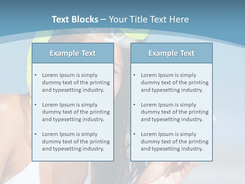Swimmer Sign Water PowerPoint Template
