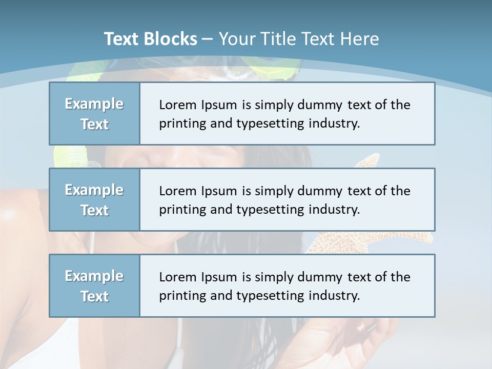 Swimmer Sign Water PowerPoint Template