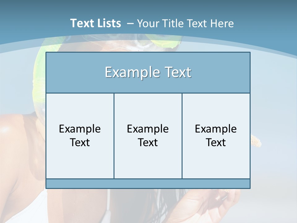 Swimmer Sign Water PowerPoint Template