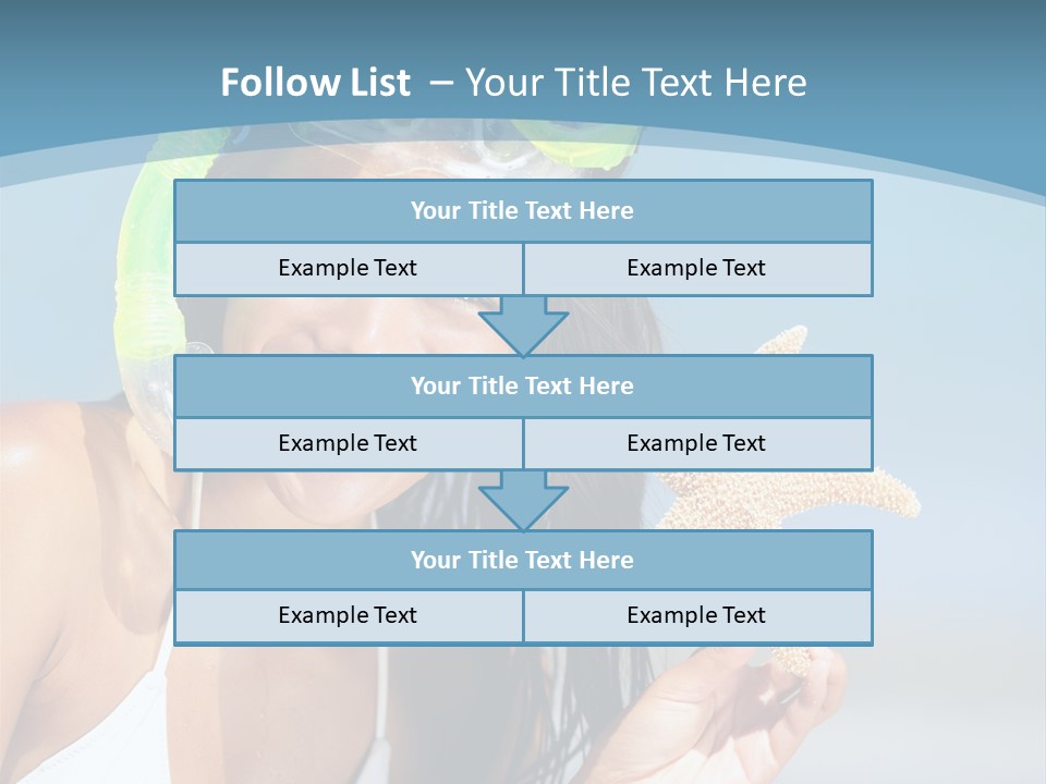 Swimmer Sign Water PowerPoint Template