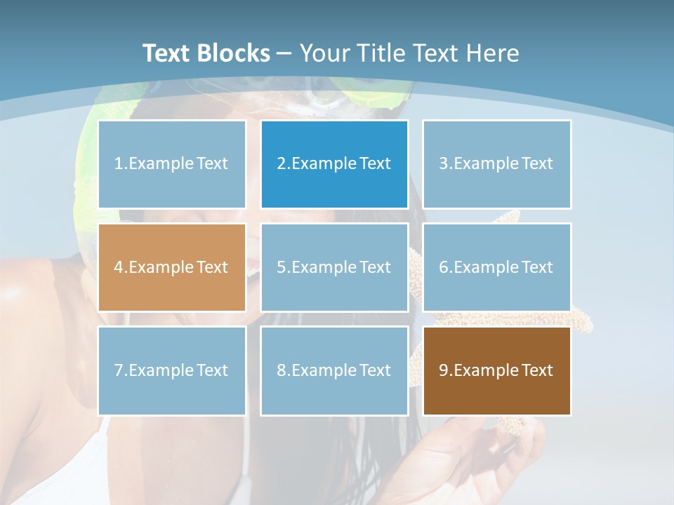 Swimmer Sign Water PowerPoint Template