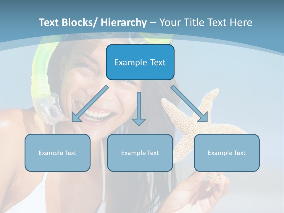 Swimmer Sign Water PowerPoint Template