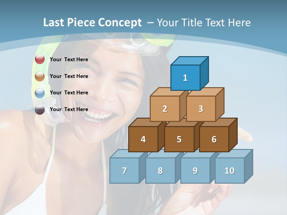 Swimmer Sign Water PowerPoint Template