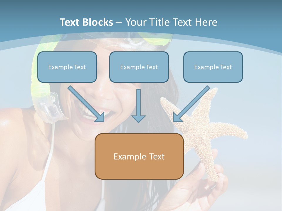 Swimmer Sign Water PowerPoint Template