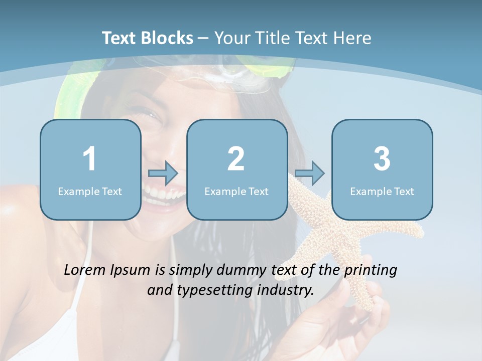 Swimmer Sign Water PowerPoint Template