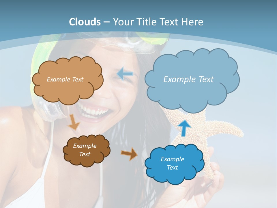 Swimmer Sign Water PowerPoint Template