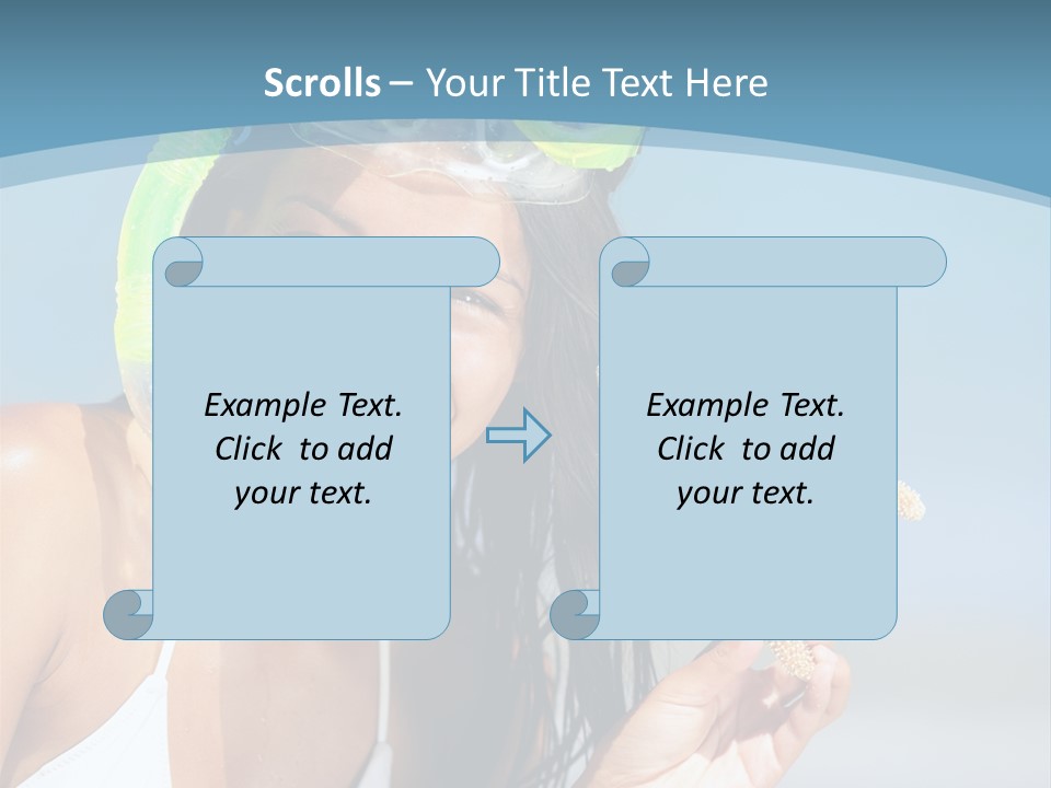 Swimmer Sign Water PowerPoint Template