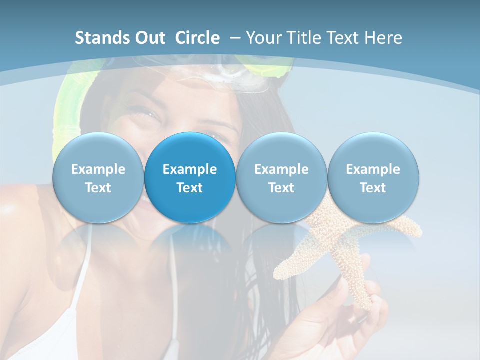 Swimmer Sign Water PowerPoint Template