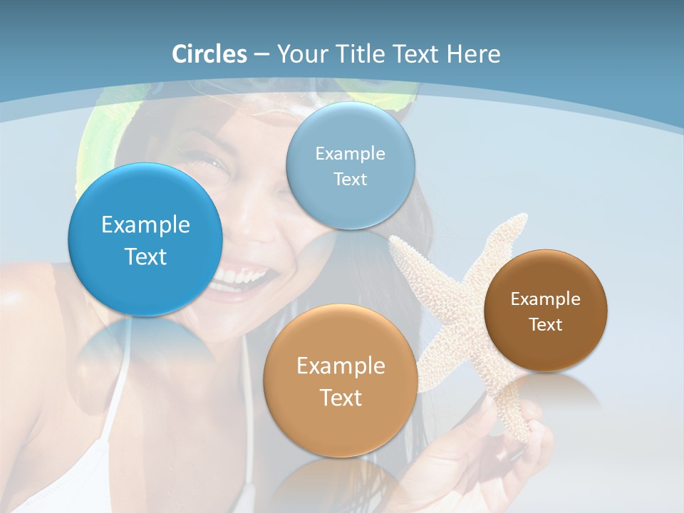 Swimmer Sign Water PowerPoint Template