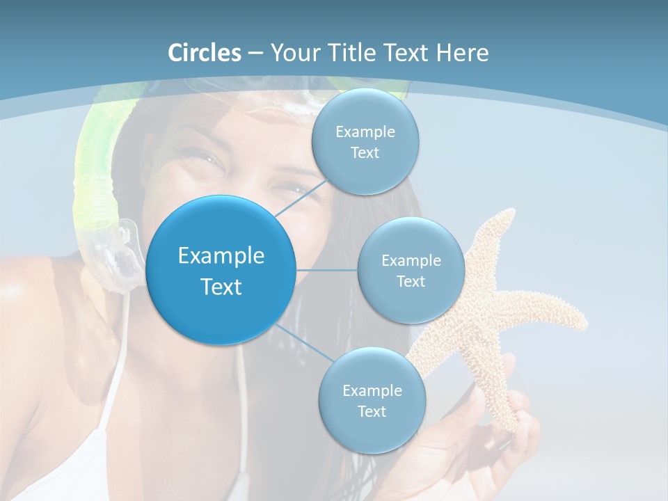 Swimmer Sign Water PowerPoint Template