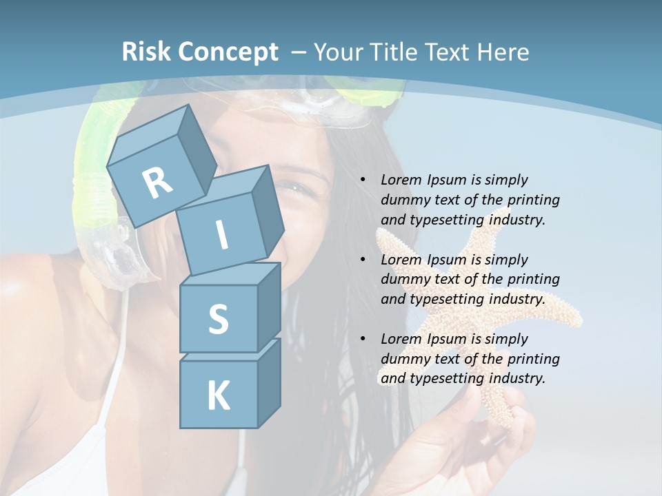 Swimmer Sign Water PowerPoint Template