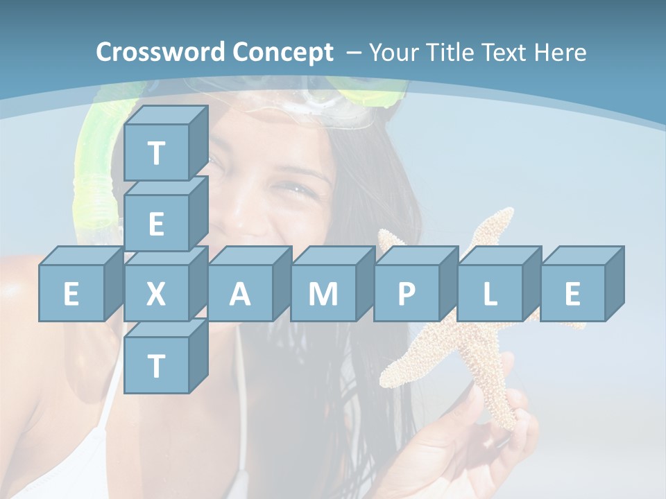 Swimmer Sign Water PowerPoint Template