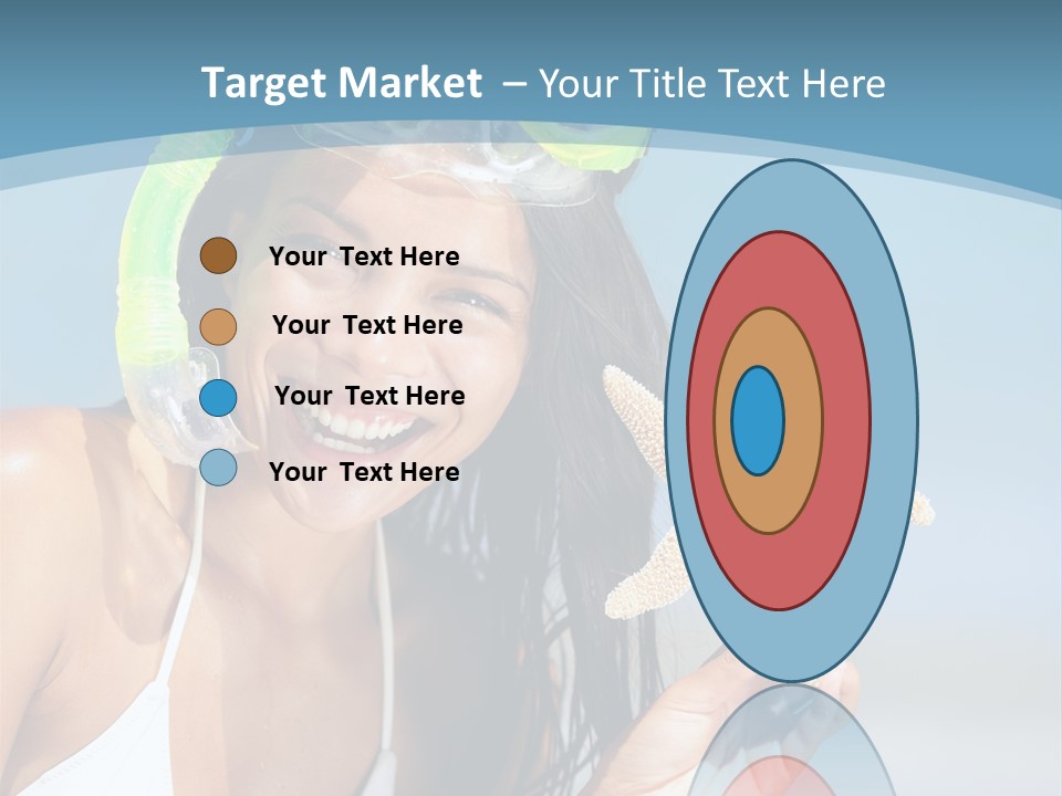 Swimmer Sign Water PowerPoint Template