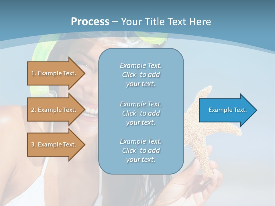 Swimmer Sign Water PowerPoint Template