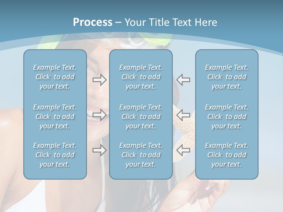 Swimmer Sign Water PowerPoint Template
