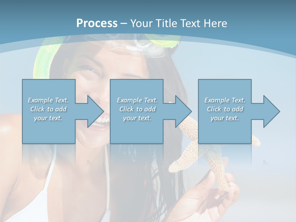 Swimmer Sign Water PowerPoint Template