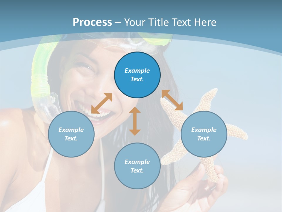 Swimmer Sign Water PowerPoint Template