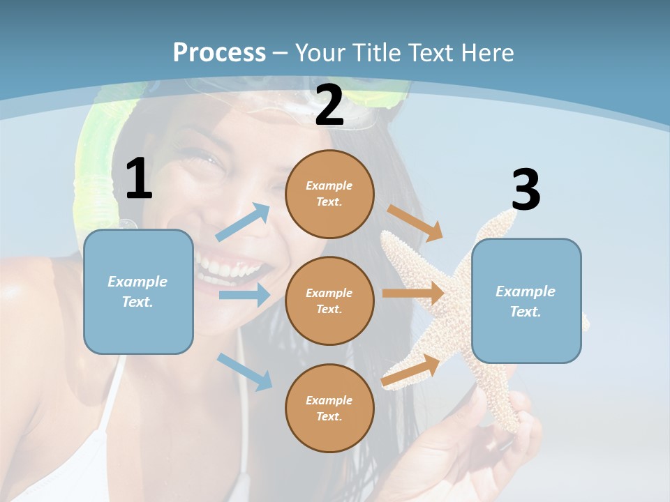 Swimmer Sign Water PowerPoint Template