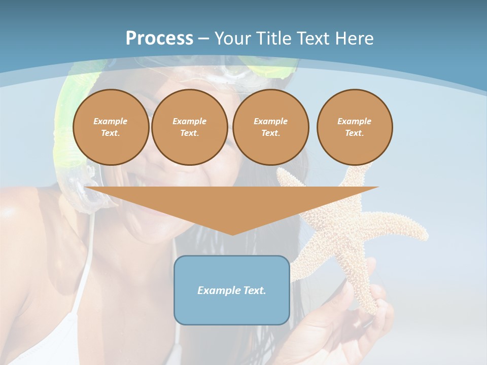 Swimmer Sign Water PowerPoint Template