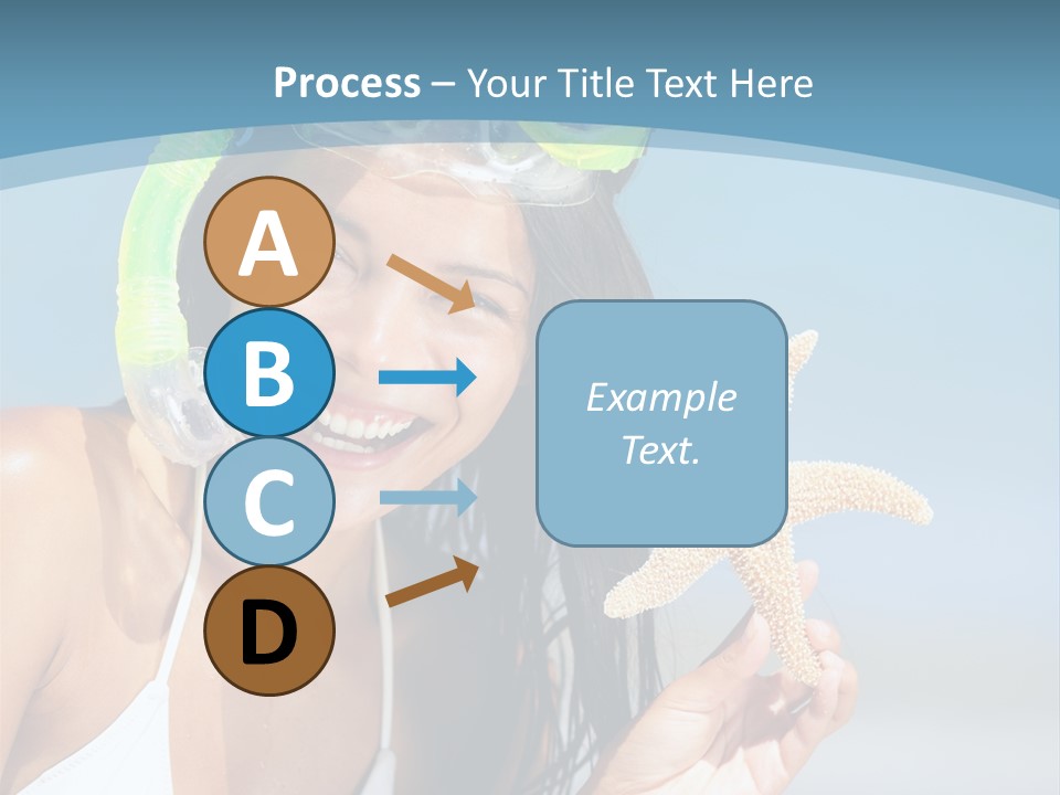 Swimmer Sign Water PowerPoint Template