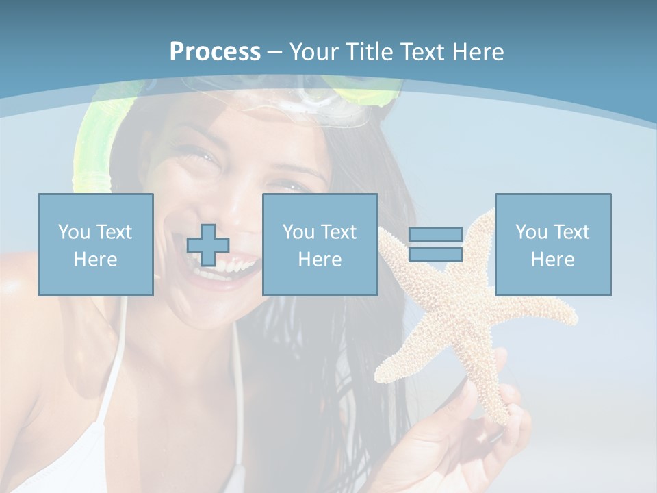 Swimmer Sign Water PowerPoint Template