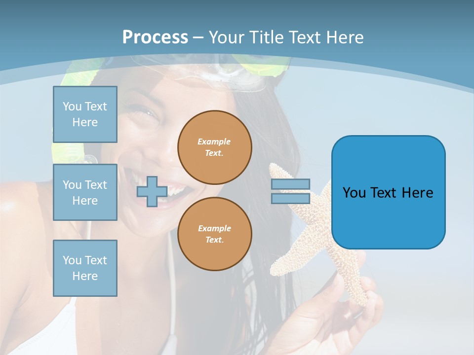 Swimmer Sign Water PowerPoint Template