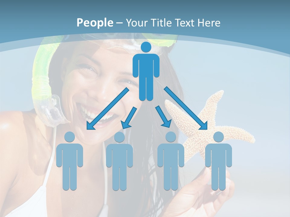 Swimmer Sign Water PowerPoint Template