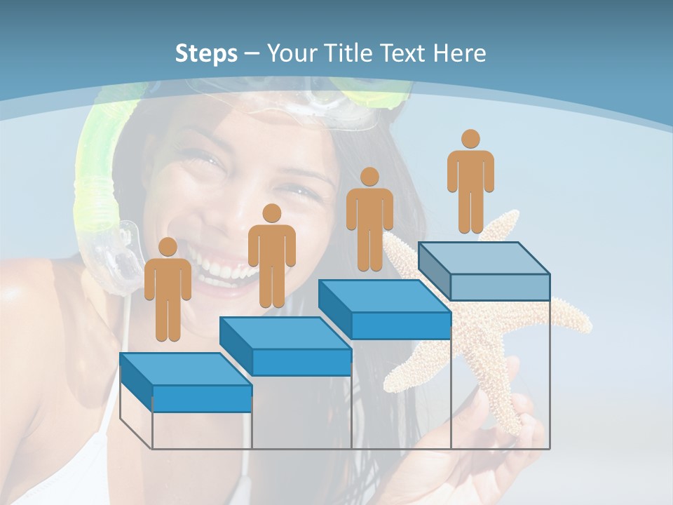 Swimmer Sign Water PowerPoint Template