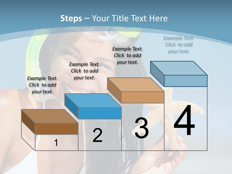 Swimmer Sign Water PowerPoint Template