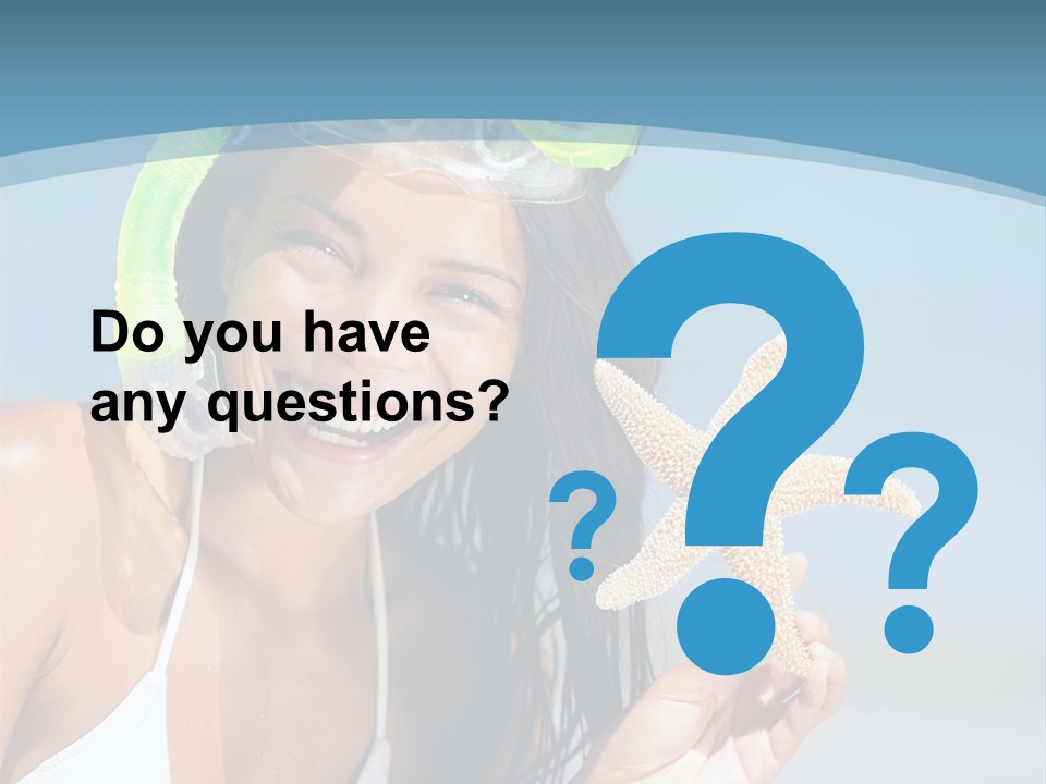 Swimmer Sign Water PowerPoint Template