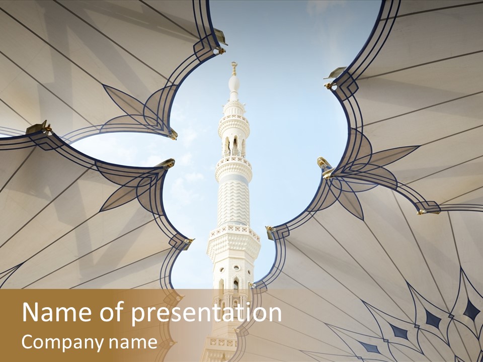 Detail Arch Pray PowerPoint Template